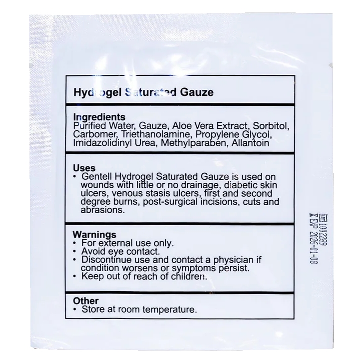 Gentell Hydrogel Saturated Gauze thumbnail 4