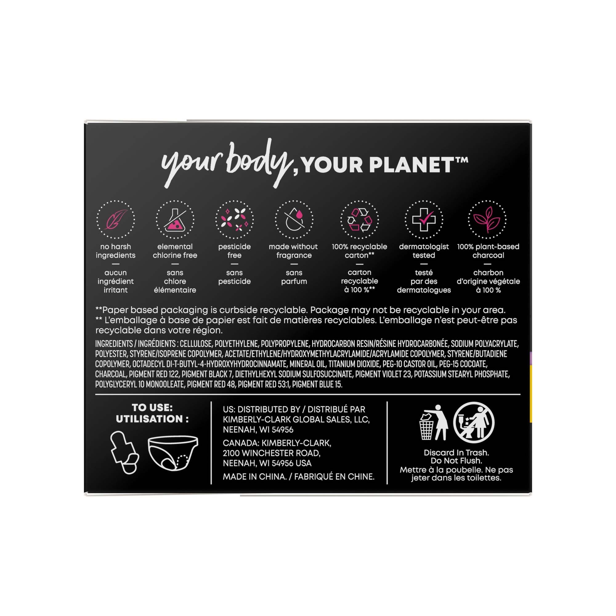 U by Kotex Balance Ultra Thin Pads with Wings, Regular Absorbency thumbnail 3