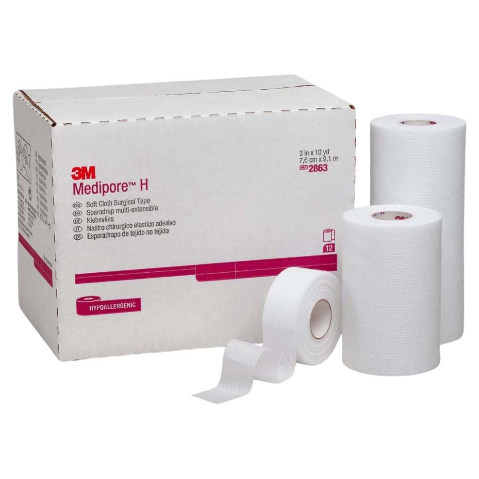 3M Medipore H Hypoallergenic Soft Cloth Surgical Tape