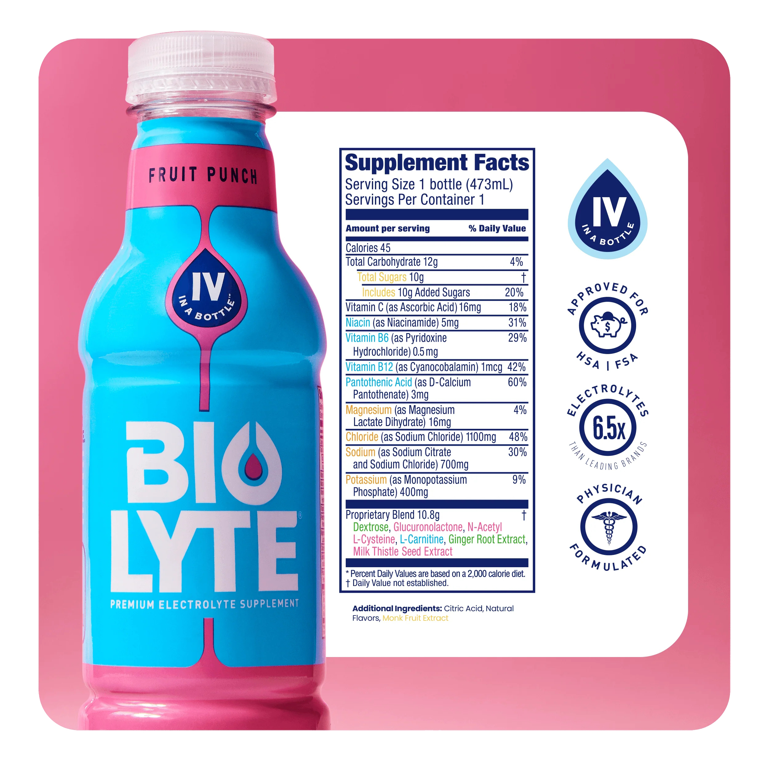 Biolyte Oral Electrolyte Solution- Medical-Strength Hydration Drink thumbnail 5