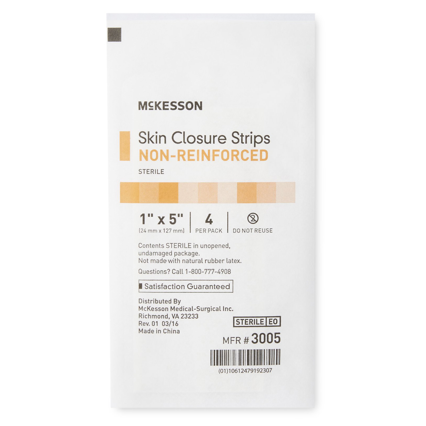 McKesson Skin Closure Strip 1 x 5 Inch Sterile thumbnail 3