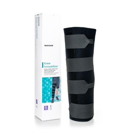 McKesson Knee Immobilizer Black Left or Right Knee thumbnail 1
