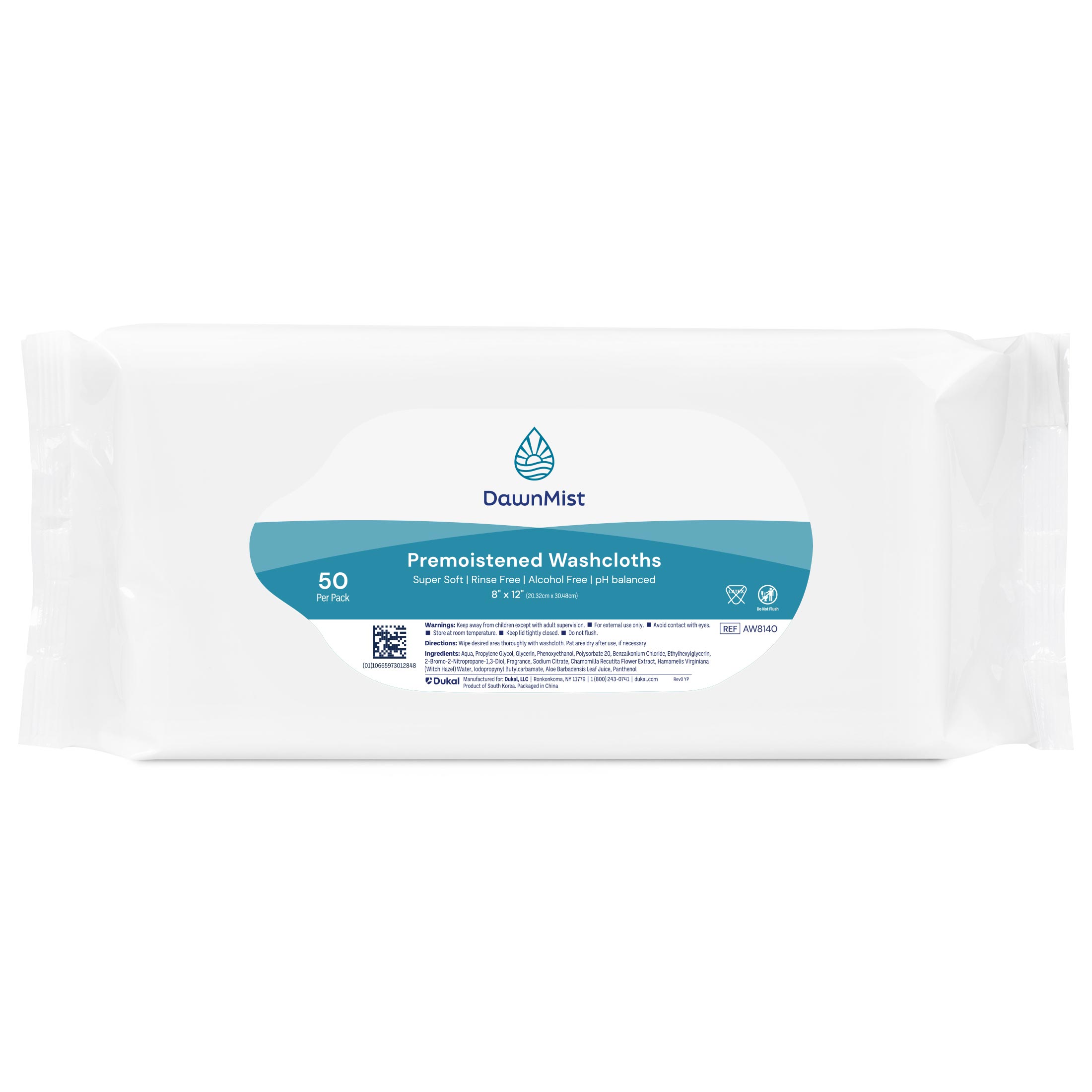 DawnMist Incontinence Pre-Moistened Washcloths