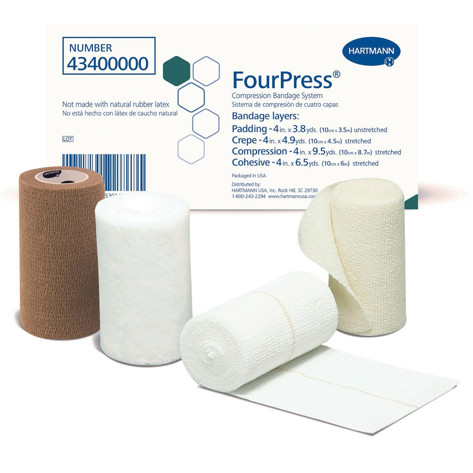 FourPress Compression Bandaging System: 4-Layer Venous Care