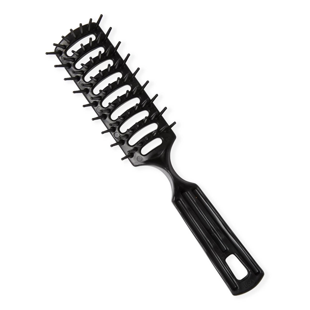 Medline Polyethylene Hair Brush with Nylon Bristles, 7.5 Inch thumbnail 1