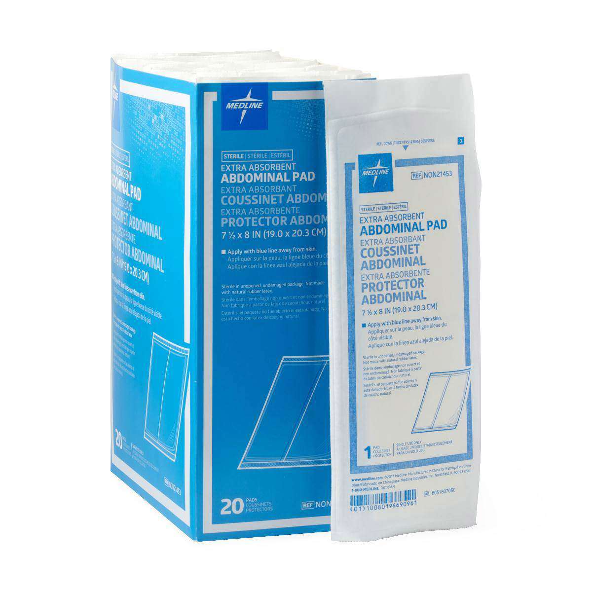 Sterile Abdominal Pad 8x10 Inch | Medline NON21454