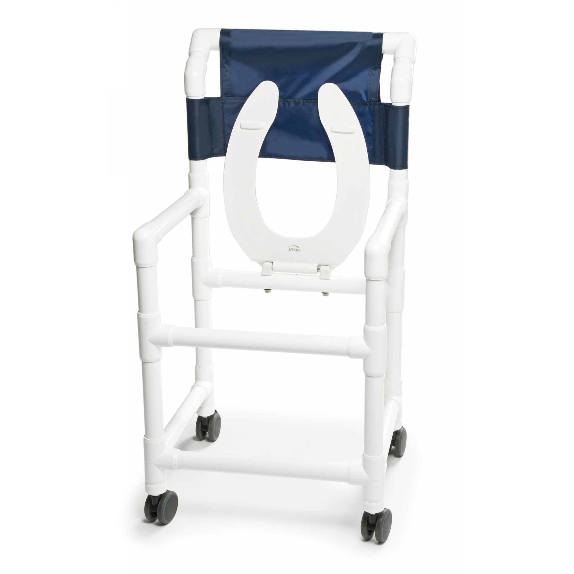 Lumex PVC Shower Commode Chair thumbnail 3