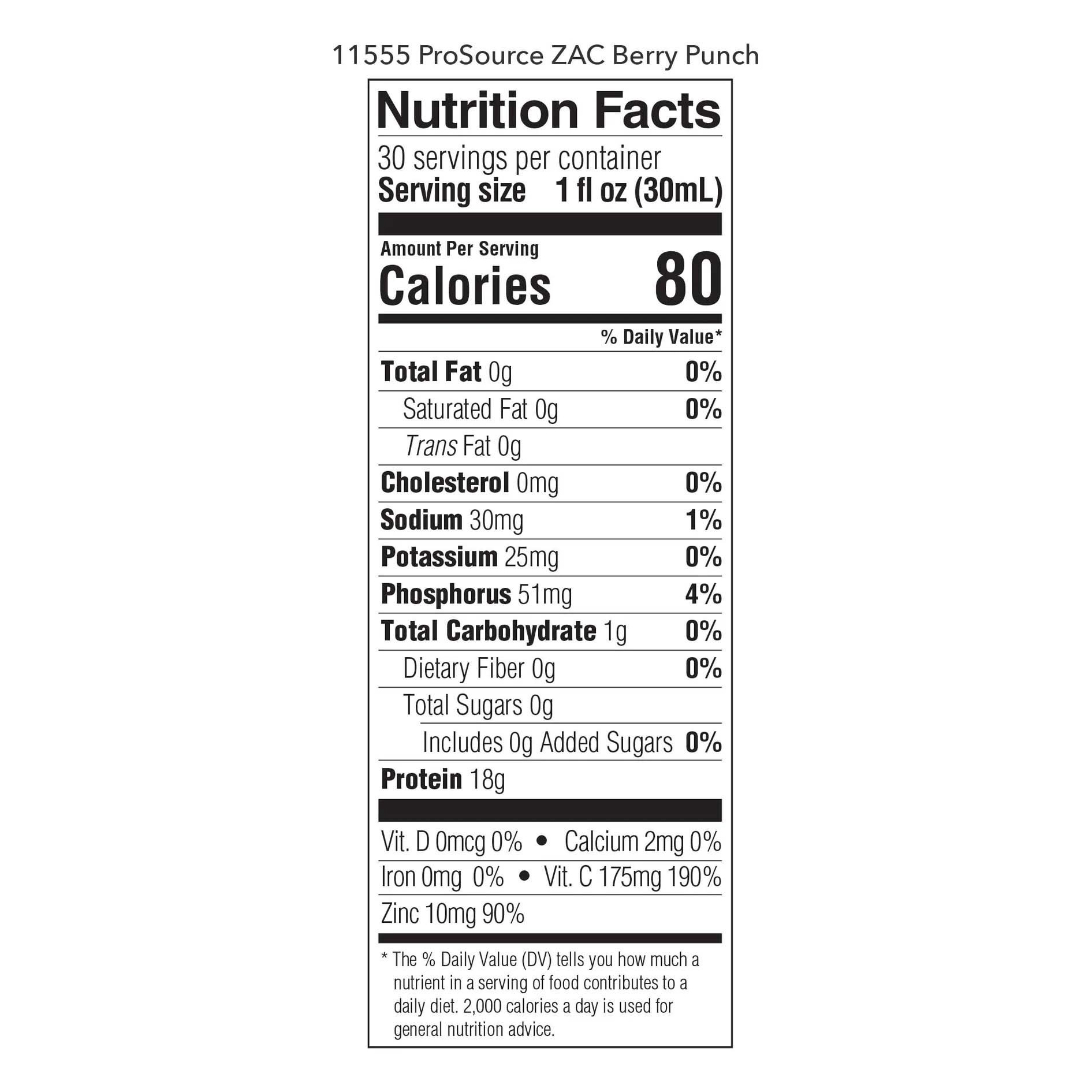 ProSource ZAC Enhanced Liquid Protein Supplement thumbnail 2