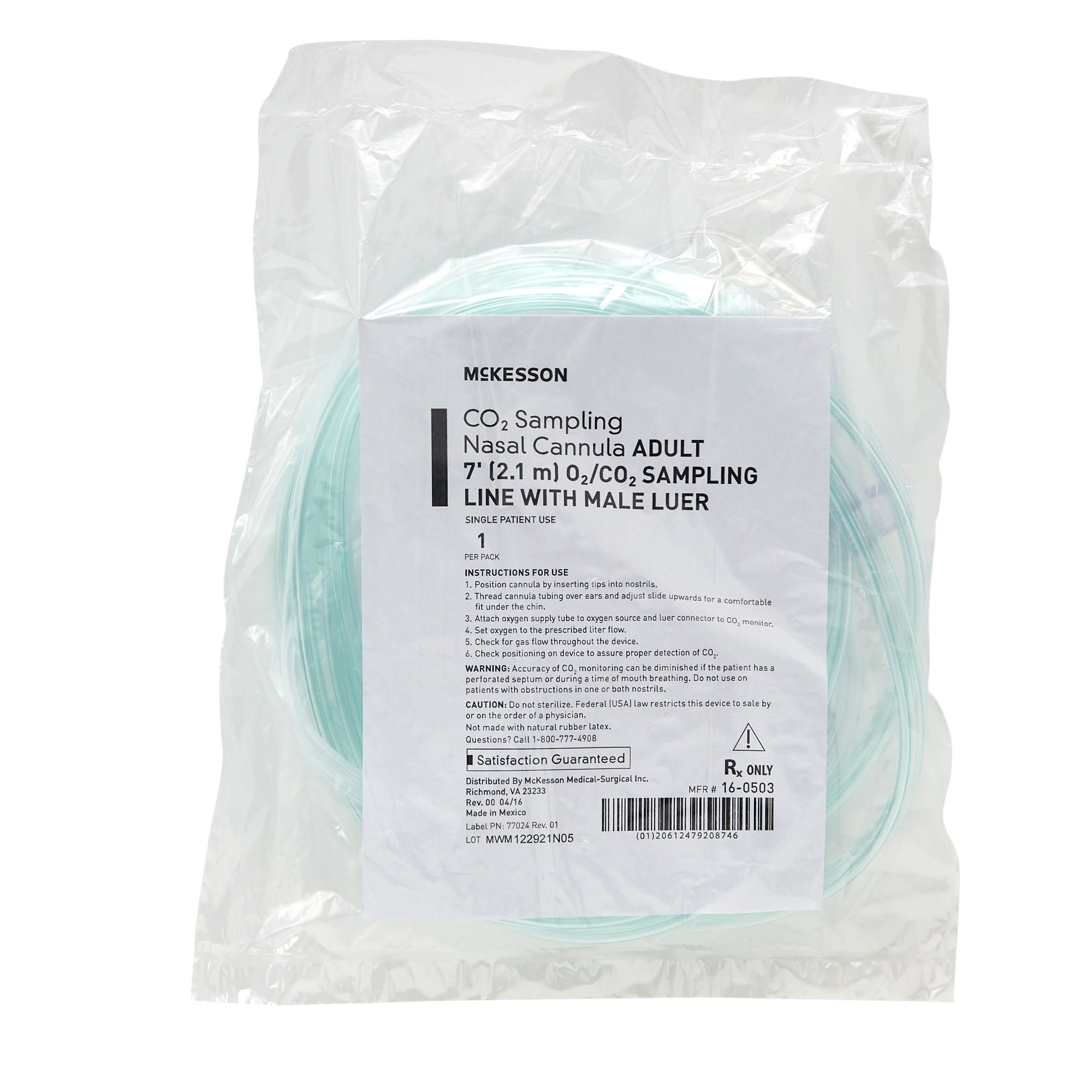 McKesson ETCO2 Nasal Sampling Cannula with O2 Delivery thumbnail 2
