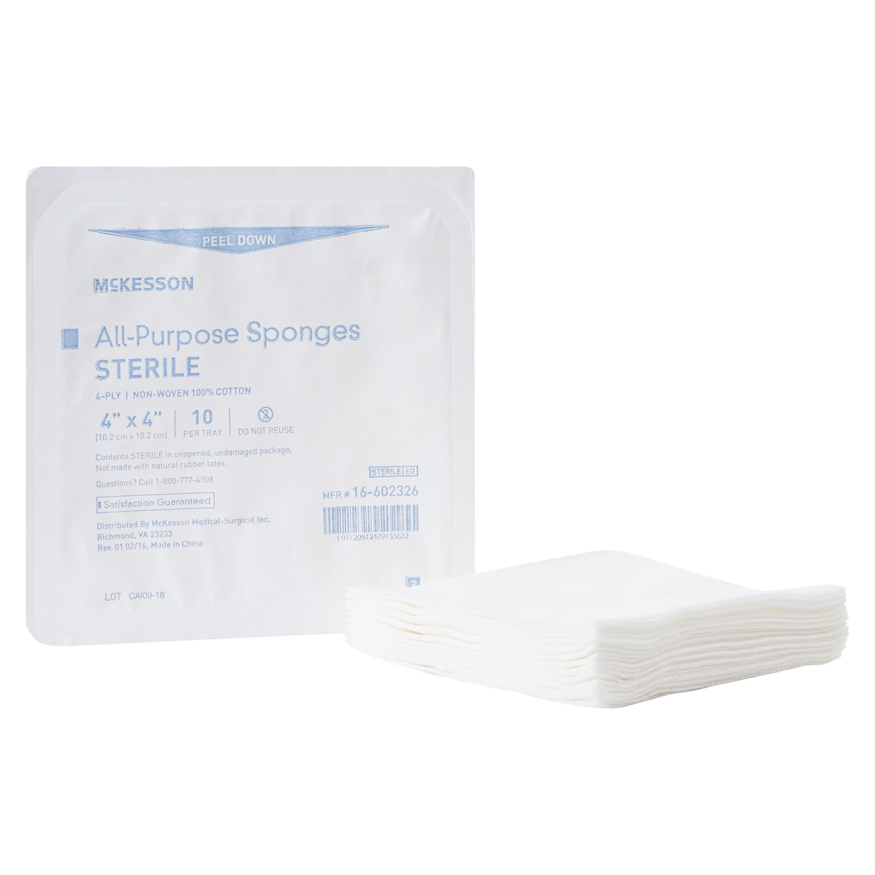 McKesson Nonwoven Sponge White - Main image