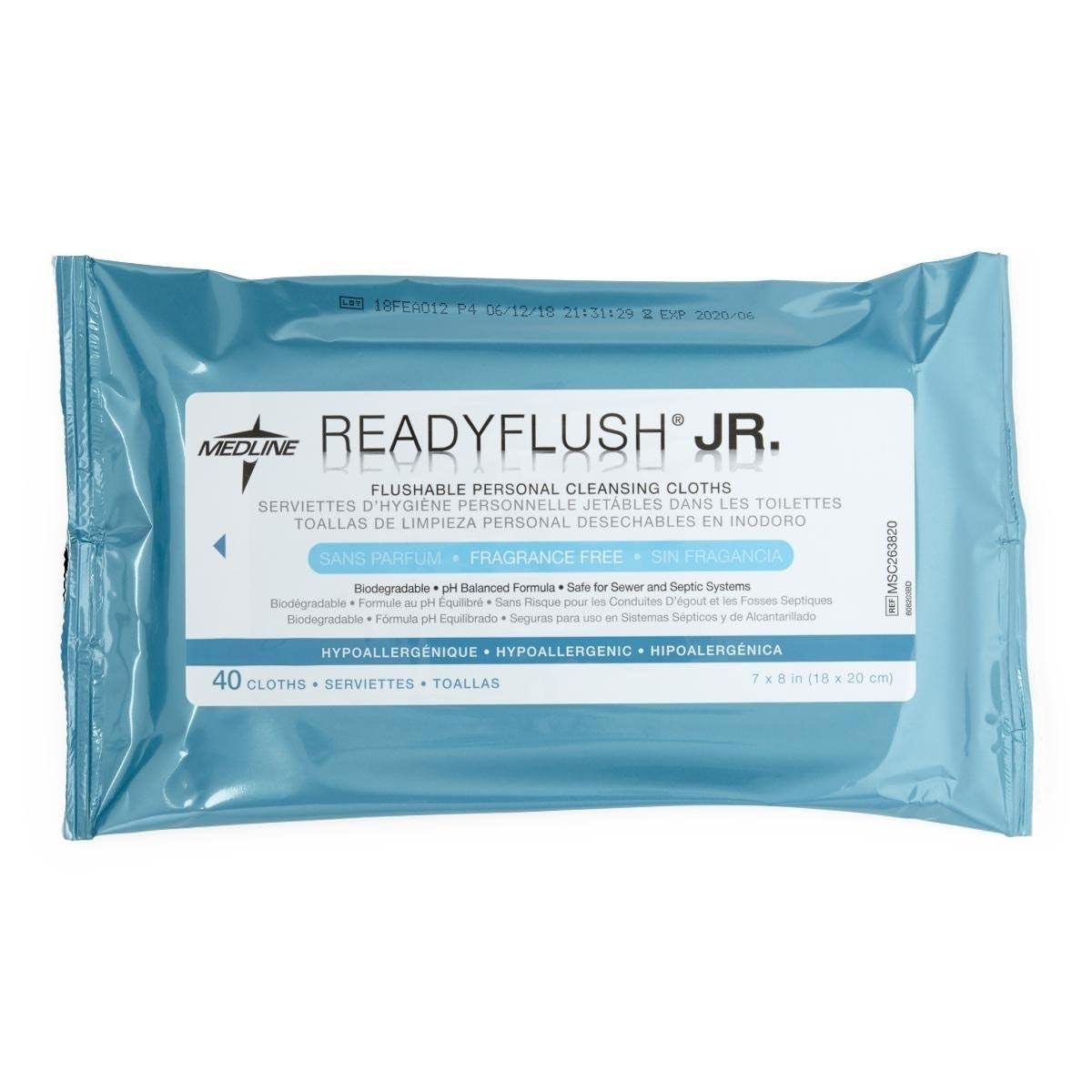 ReadyFlush JR. Flushable Personal Cleansing Cloths thumbnail 1