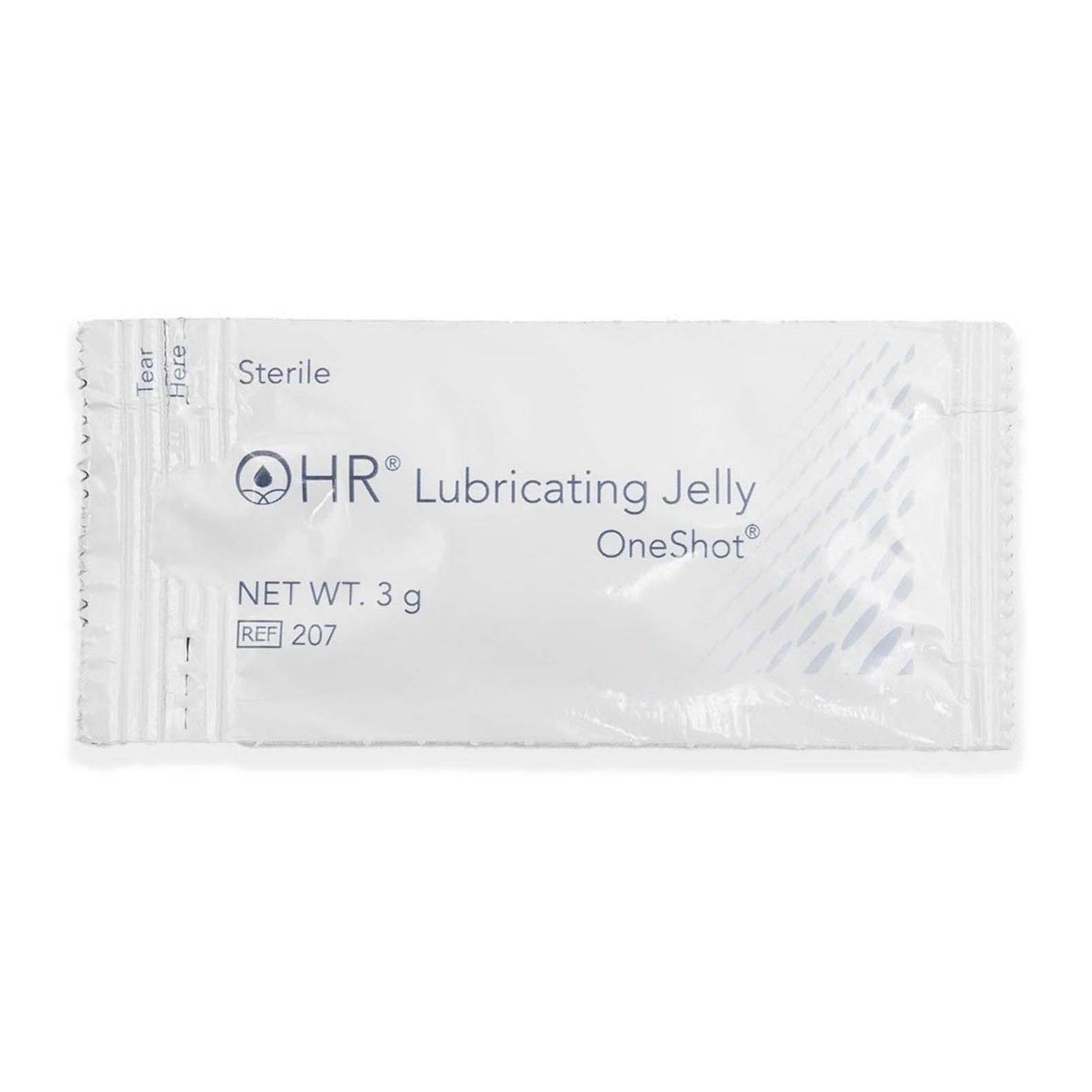 HR One Shot Lubricating Jelly 3g Sterile Packets | Catheter Lubricant