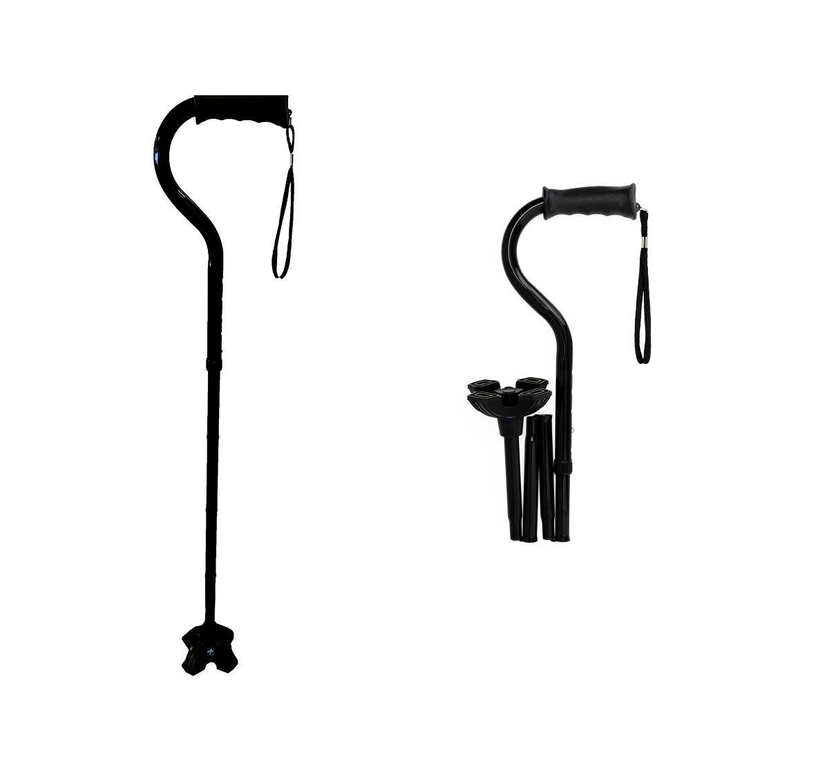 Medline 4-Point Offset Folding Hybrid Cane