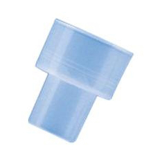 Trach Care Adapter, 15mm ID x 22mm OD, Blue