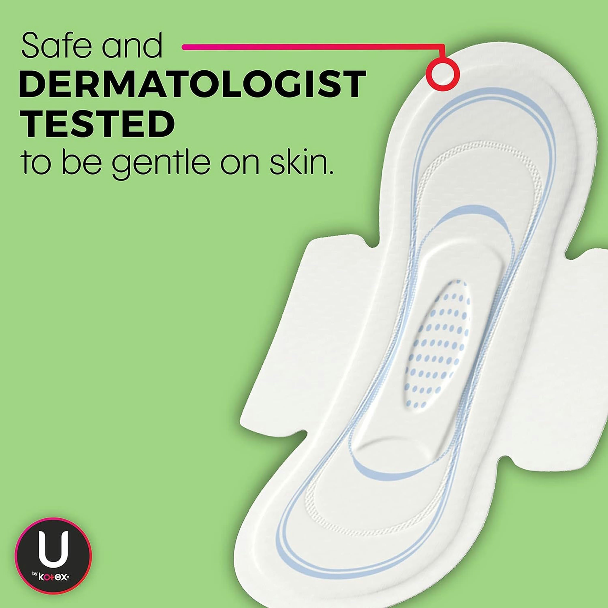 U By Kotex Clean & Secure Regular Ultra Thin Pads with Wings thumbnail 4