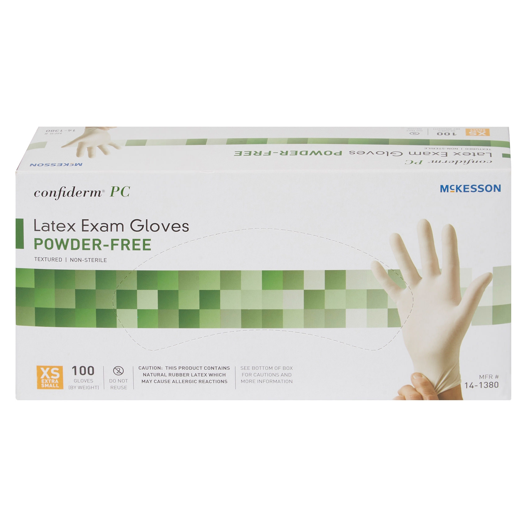 McKesson Confiderm PC Latex Powder Free Exam Gloves thumbnail 5