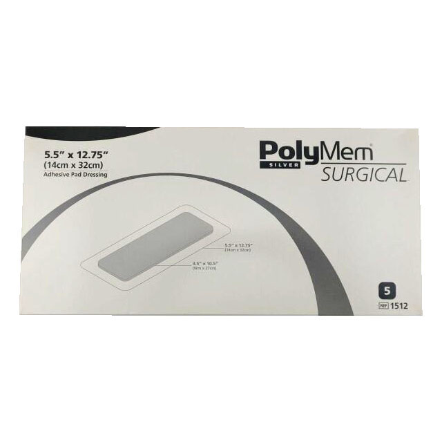 PolyMem Surgical Silver Adhesive Film Pad Dressing