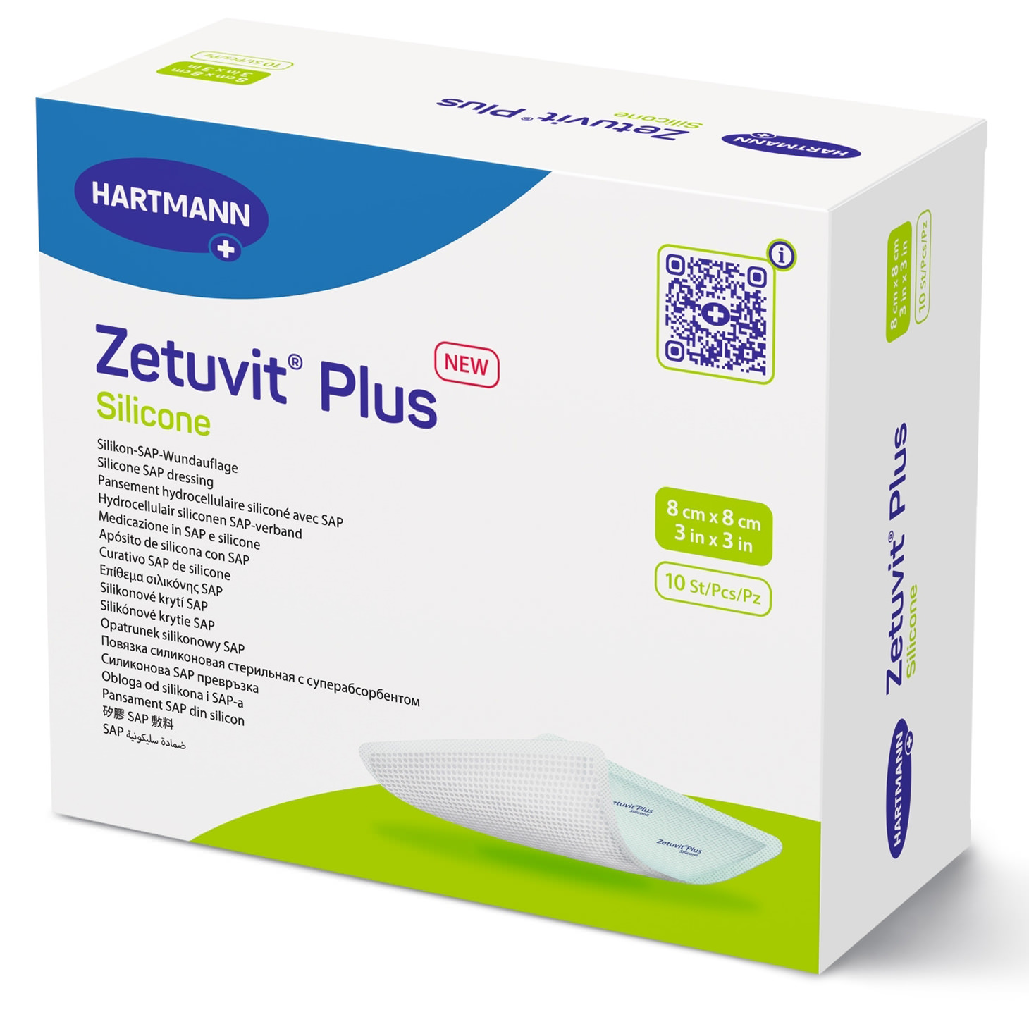 Hartmann Zetuvit Plus Silicone Non Border Superabsorbent Dressing thumbnail 1