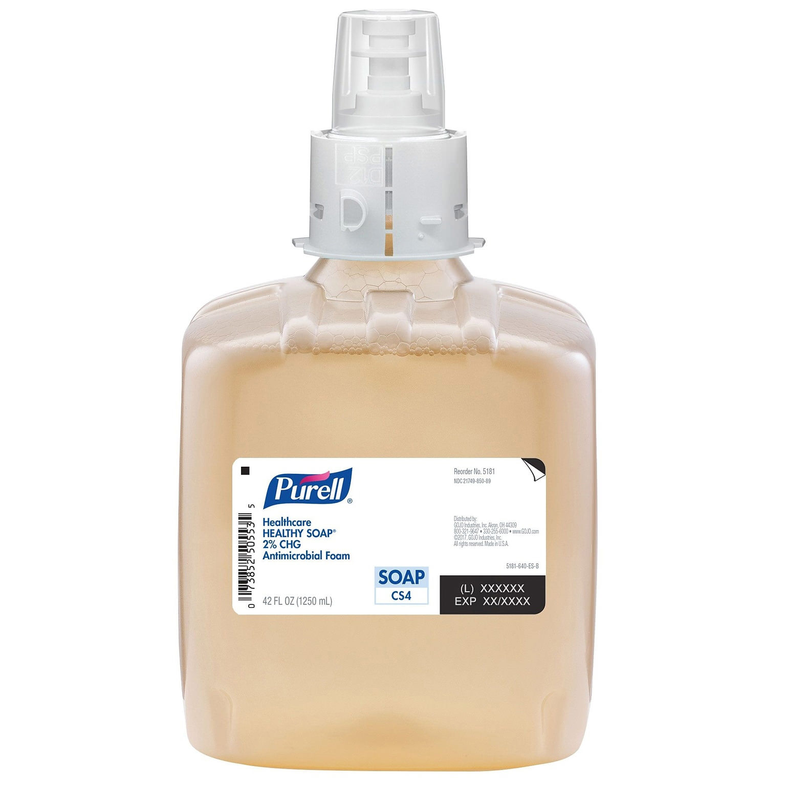 Purell Antimicrobial Healthy Soap Foam 2.0% CHG, 1200 mL - Case of 3 - Main image