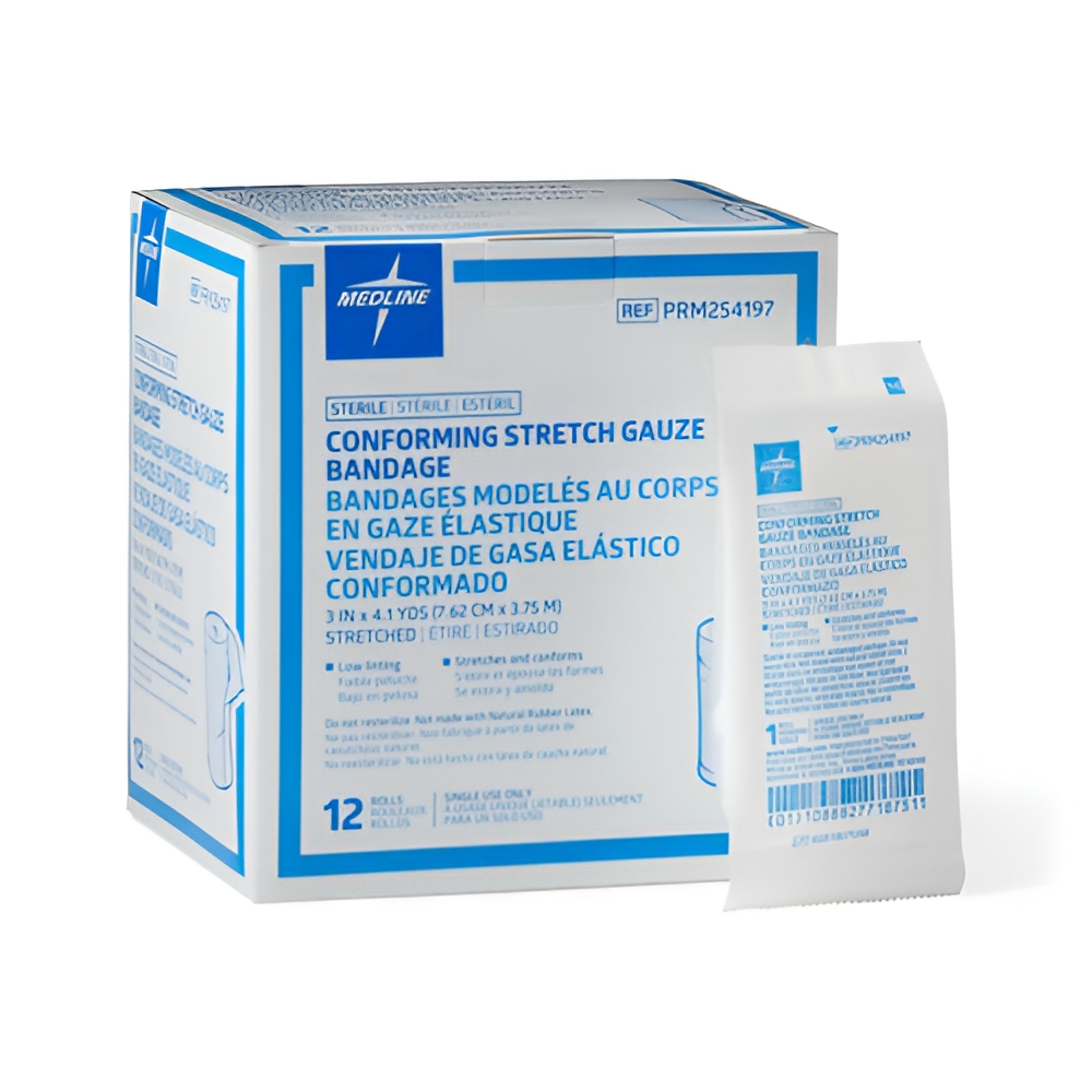 Medline Sterile Conforming Stretched Gauze Bandage