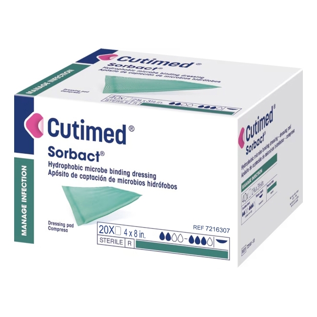 Cutimed Sorbact Antimicrobial Dressing Pad thumbnail 2