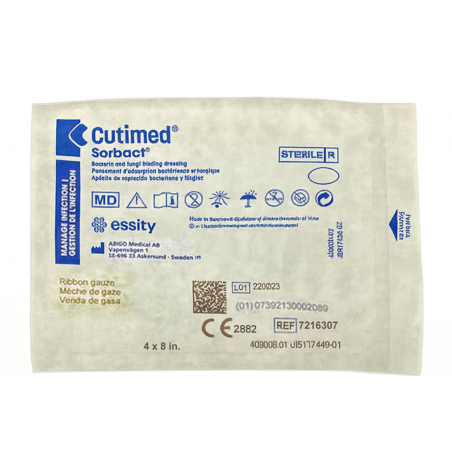 Cutimed Sorbact Antimicrobial Dressing Pad thumbnail 3