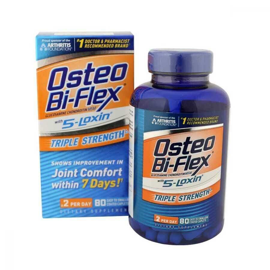 Osteo-Bi-Flex Advanced Triple Strength Joint Health Supplement with 5 Loxin - Box of 80 thumbnail 2