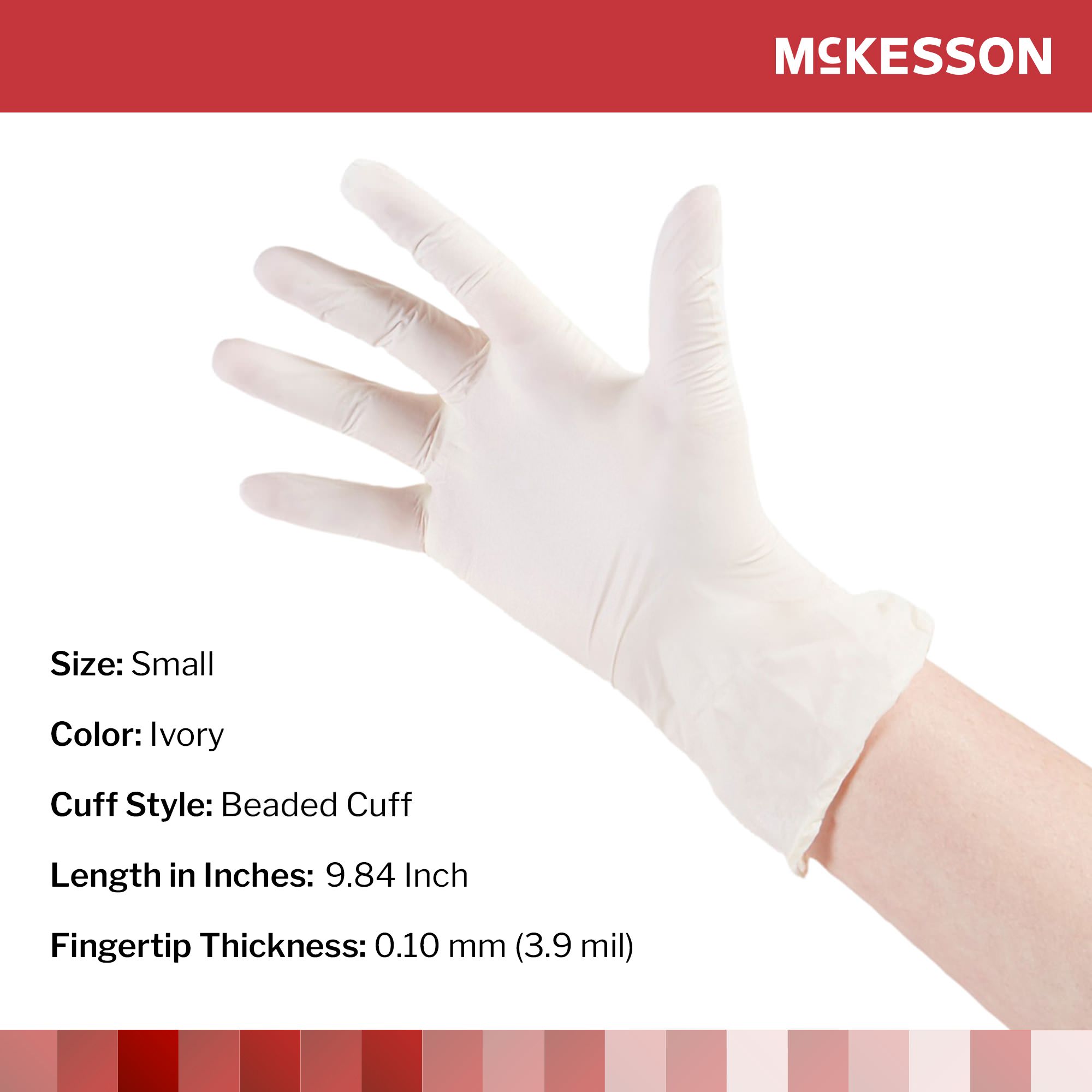 McKesson Stretch Vinyl Powder Free Exam Gloves thumbnail 2