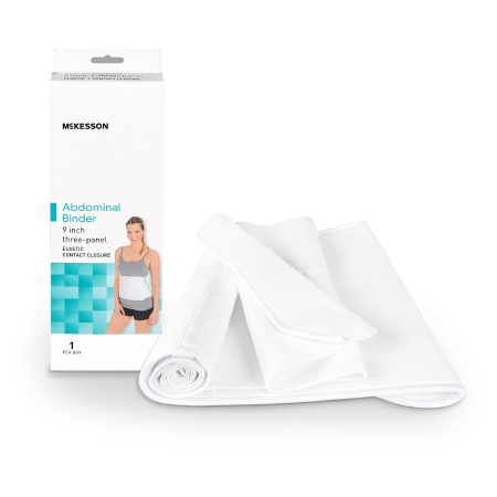 McKesson Abdominal Binder White Hook and Loop Closure thumbnail 1