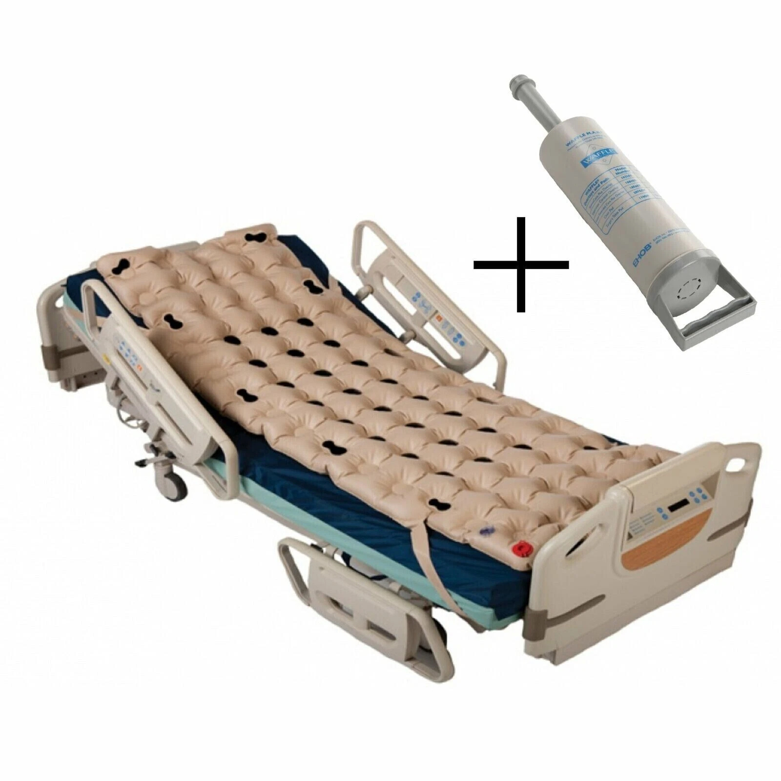 Ehob Waffle Econo Extended Care Plus Mattress Overlay with Pump