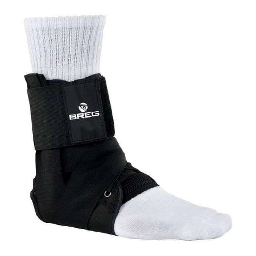 Breg Open Heel Ankle Brace, Black thumbnail 1