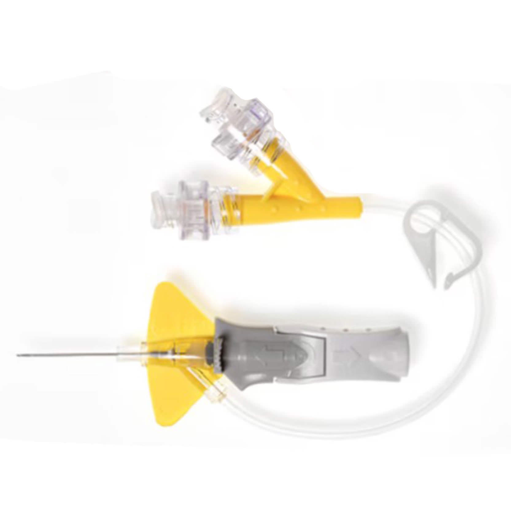 BD Nexiva 24G Closed IV Catheter, Dual Port, Yellow - Each