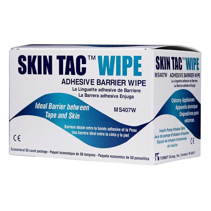 Atos Skin Tac Adhesive Barrier Wipes - Box of 50 thumbnail 1