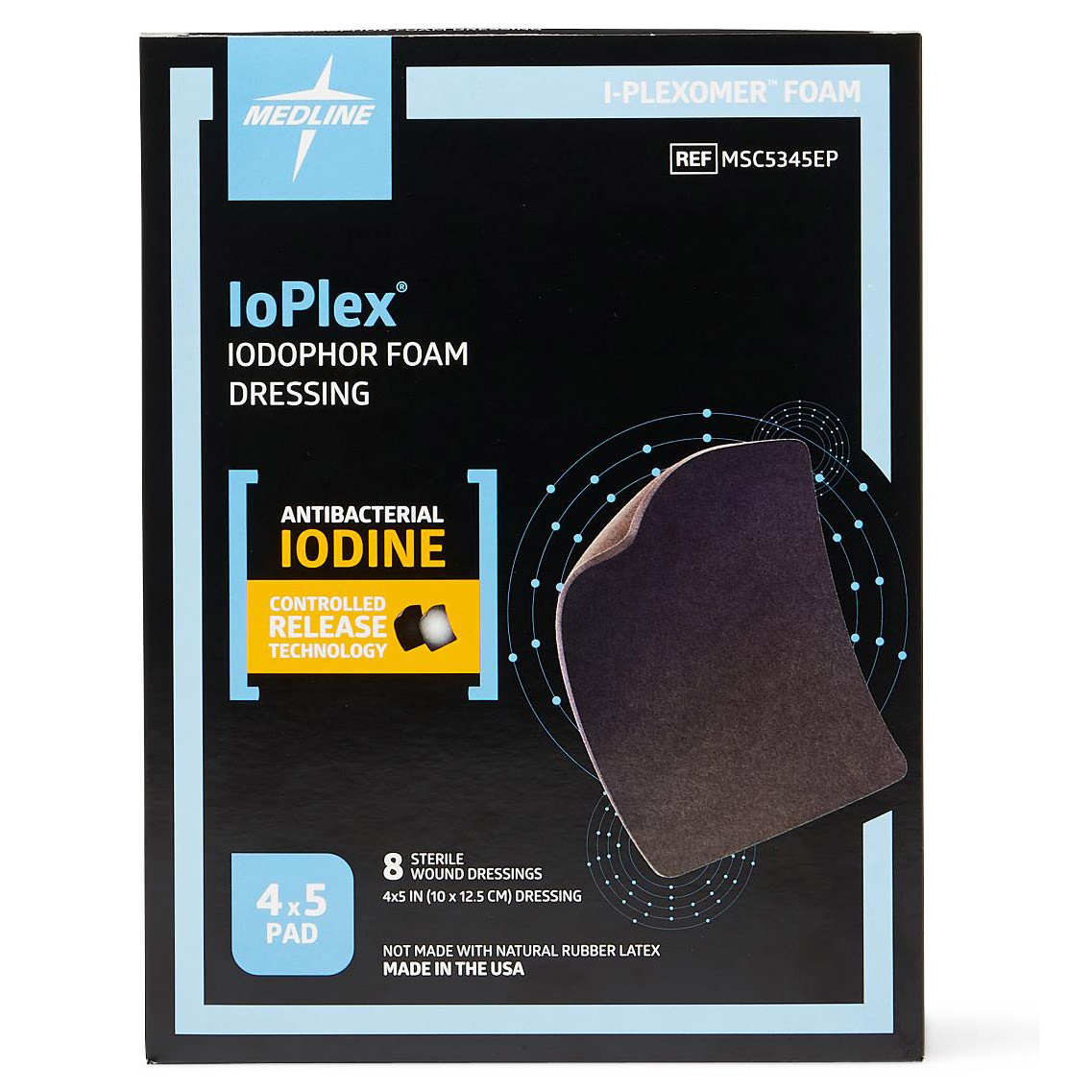 Medline IoPlex Iodophor Foam Dressing thumbnail 2