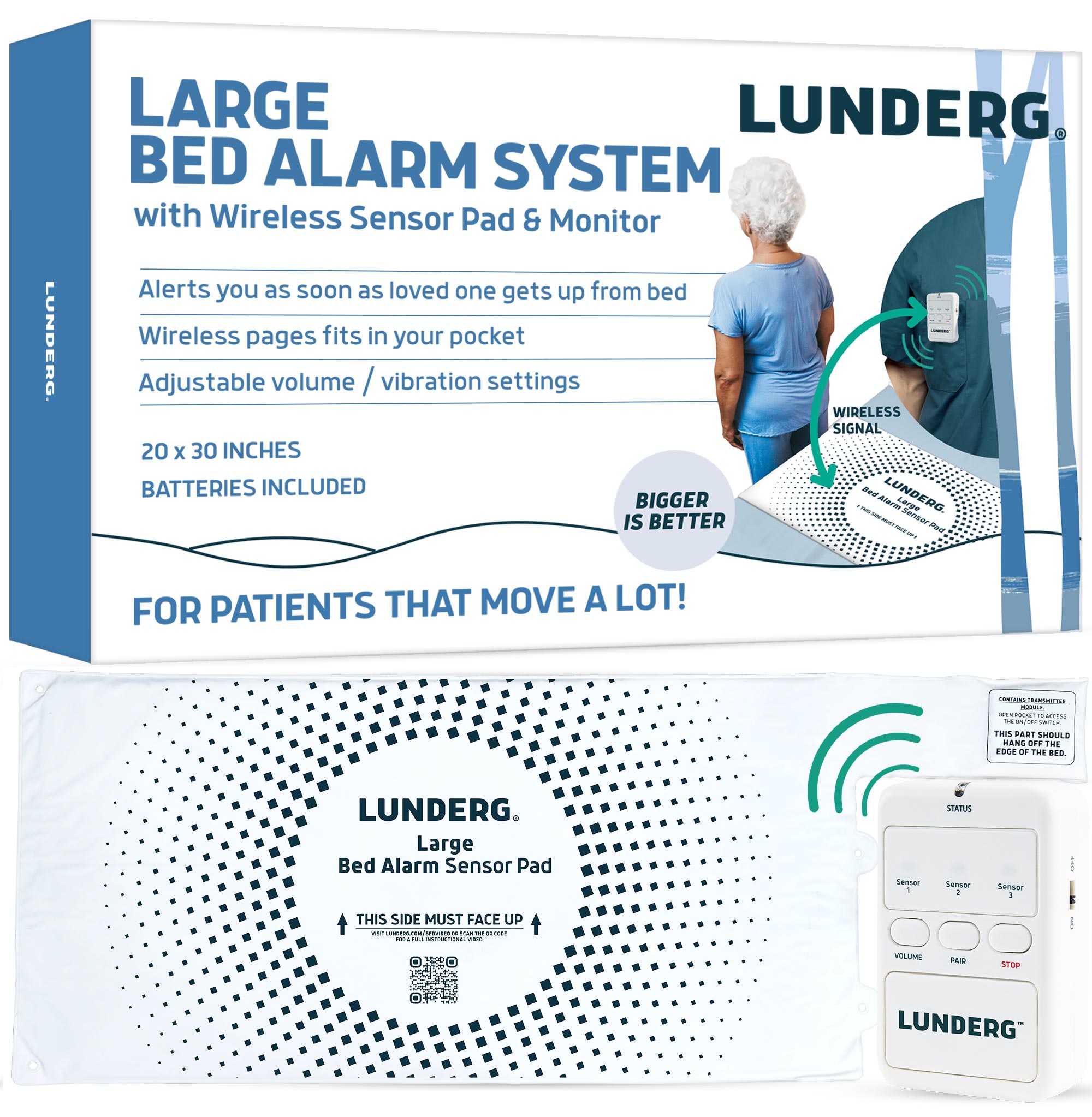 Lunderg Bed Alarm System for Elders with Wireless Sensor Pad and Monitor thumbnail 1