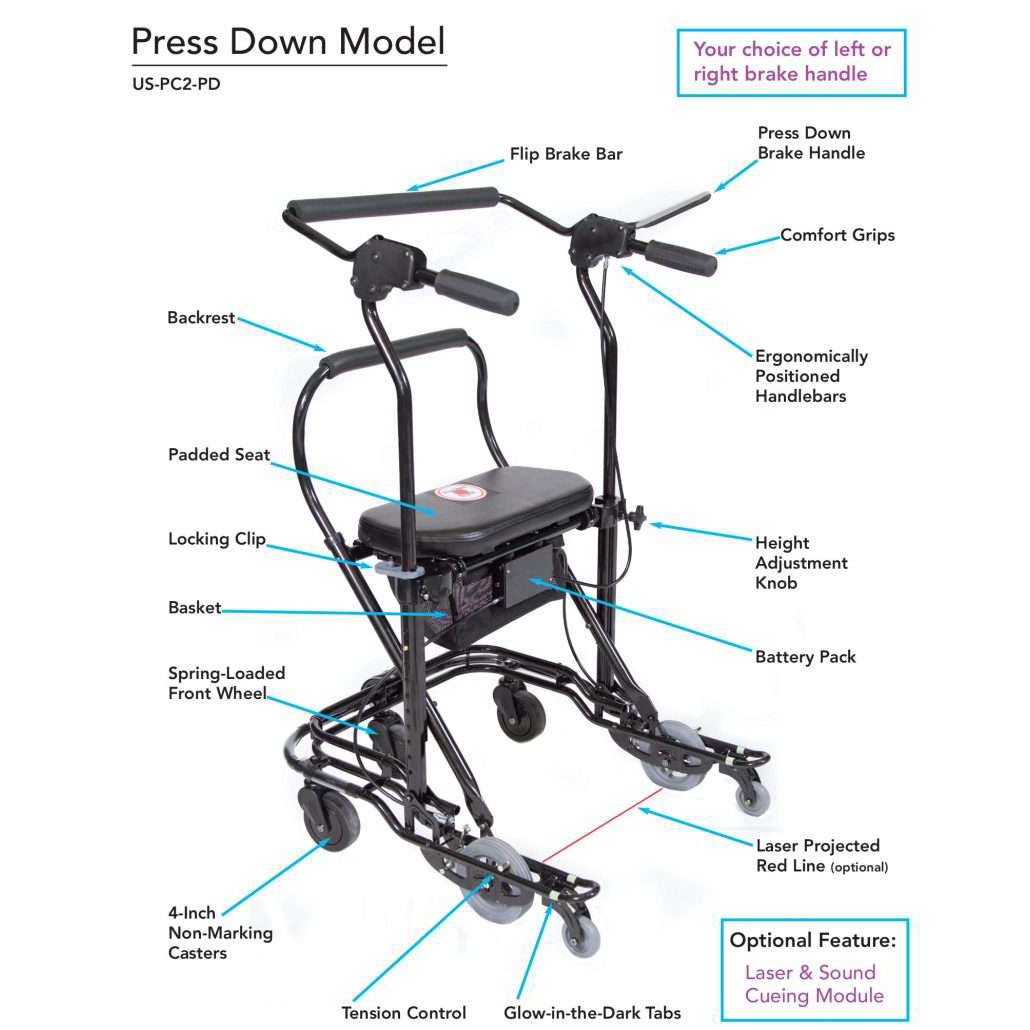 U-Step Neuro Press Down walking stabilizer thumbnail 4