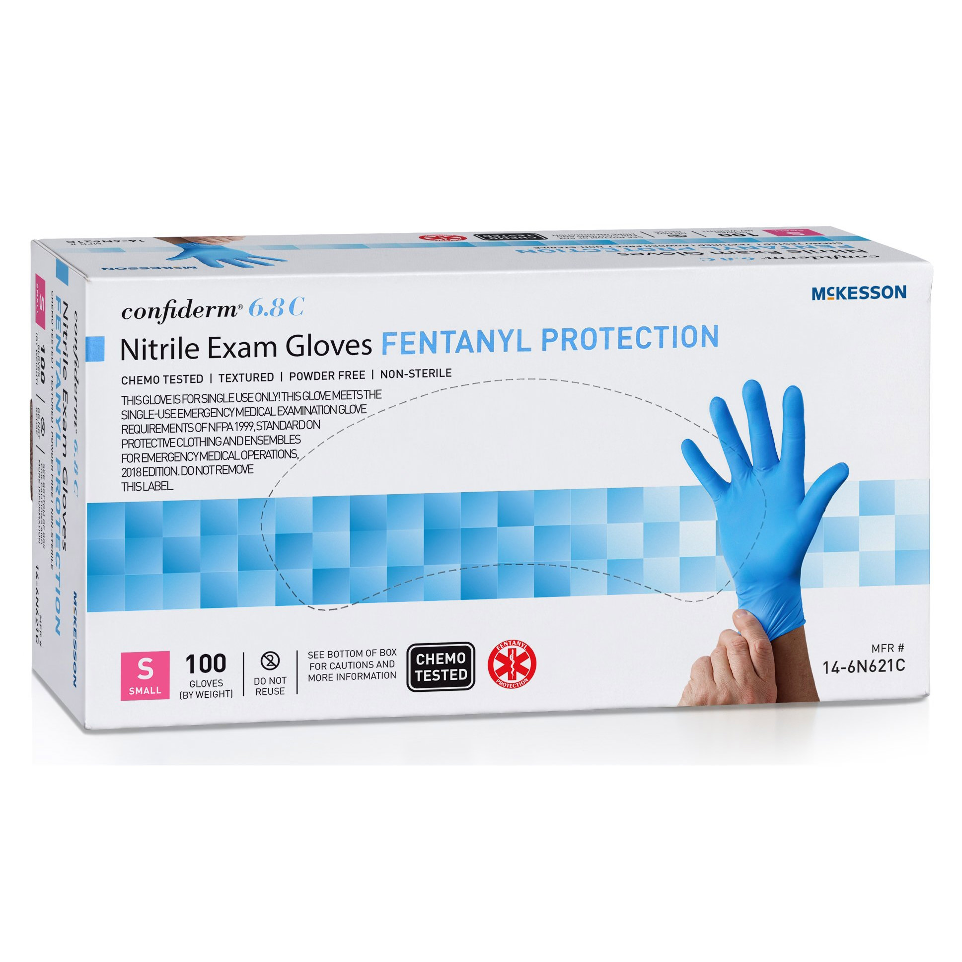 McKesson Confiderm 6.8C Nitrile Exam Gloves thumbnail 1