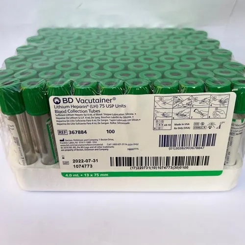 BD Vacutainer Venous Blood Collection Tube Lithium Heparin