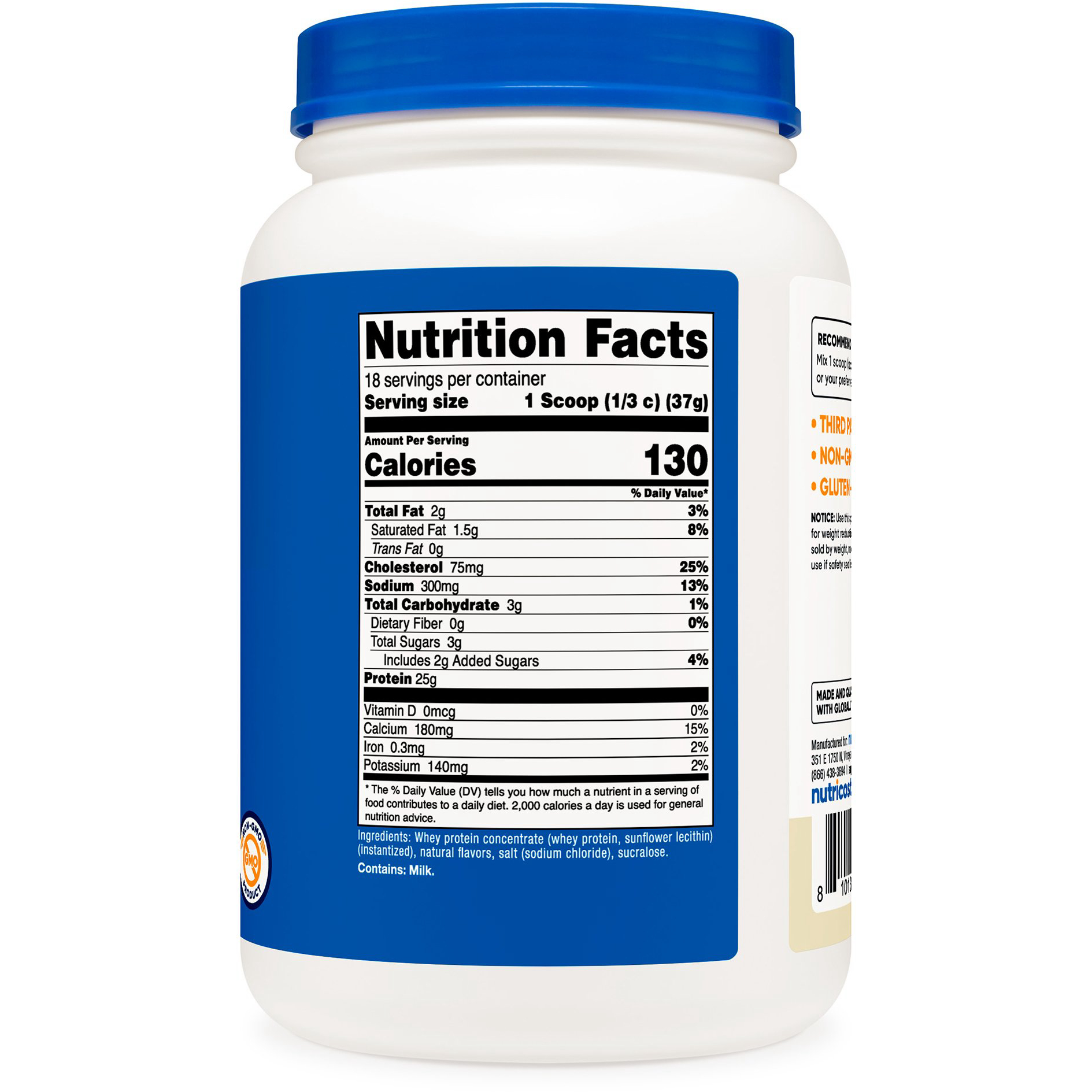 Nutricost Whey Protein Concentrate Powder thumbnail 2