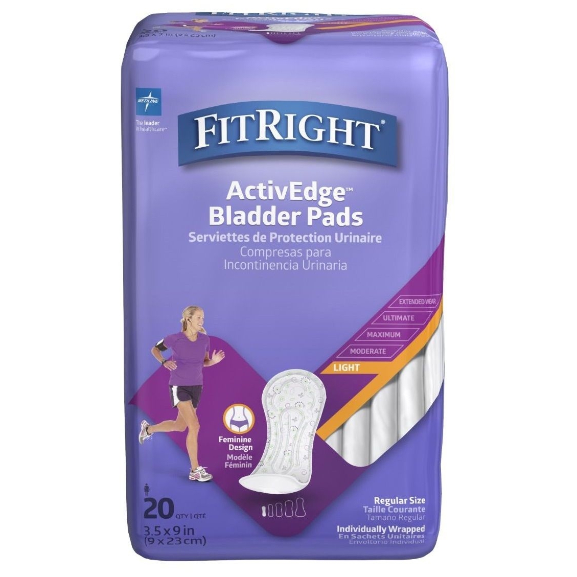 FitRight ActivEdge Women's Bladder Control Pads thumbnail 1