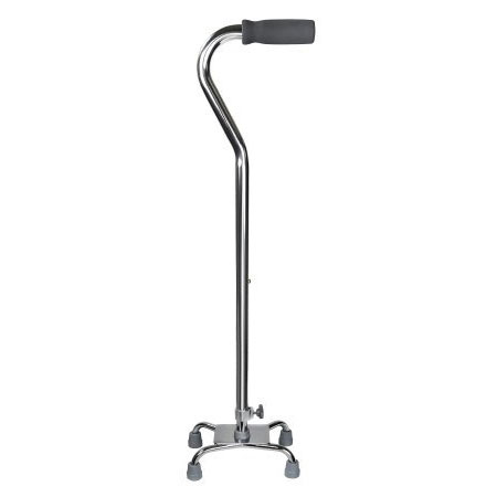 McKesson Steel Padded Handle Large Base Quad Cane thumbnail 1