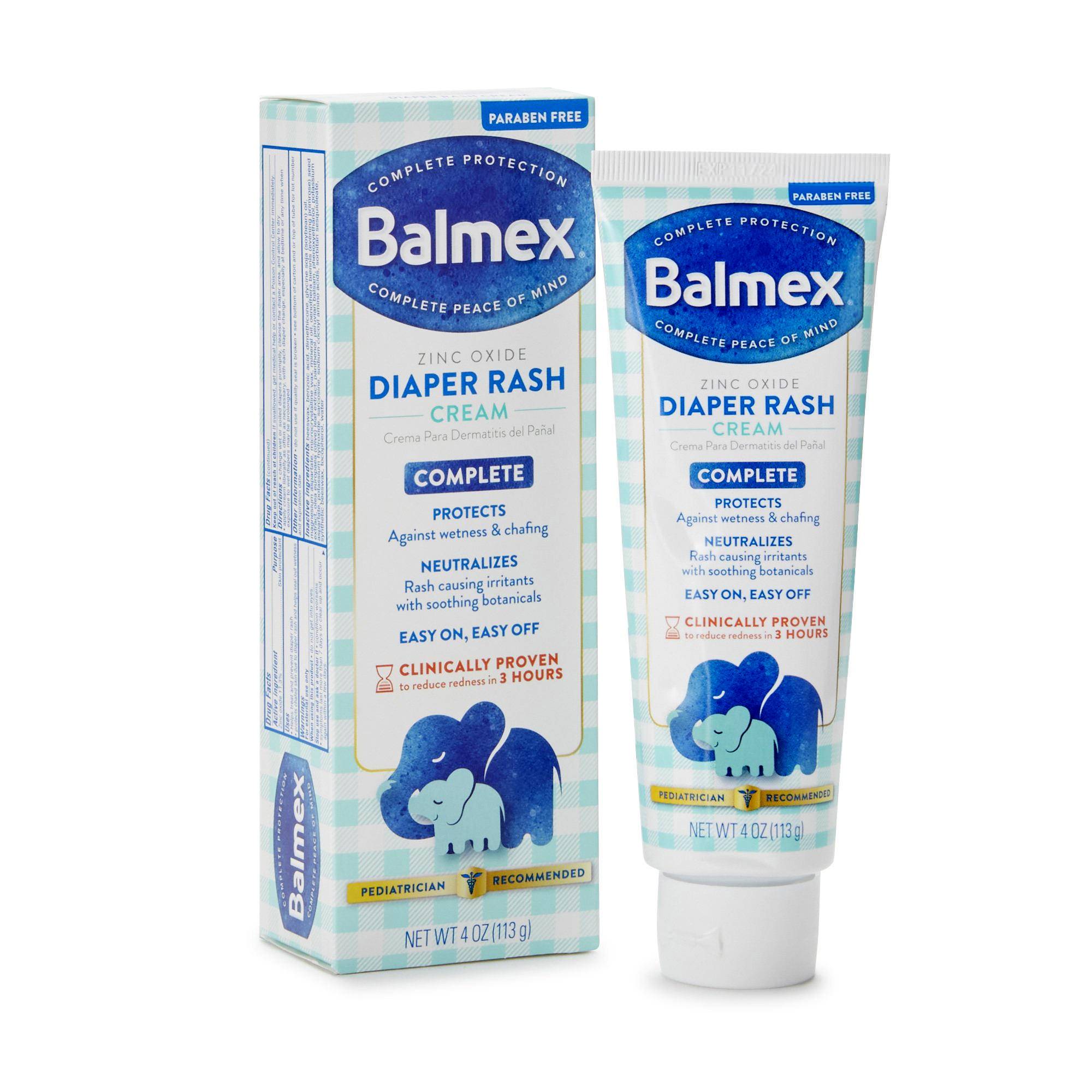Balmex Zinc Oxide Diaper Rash Treatment Cream - Case of 24 - Main image
