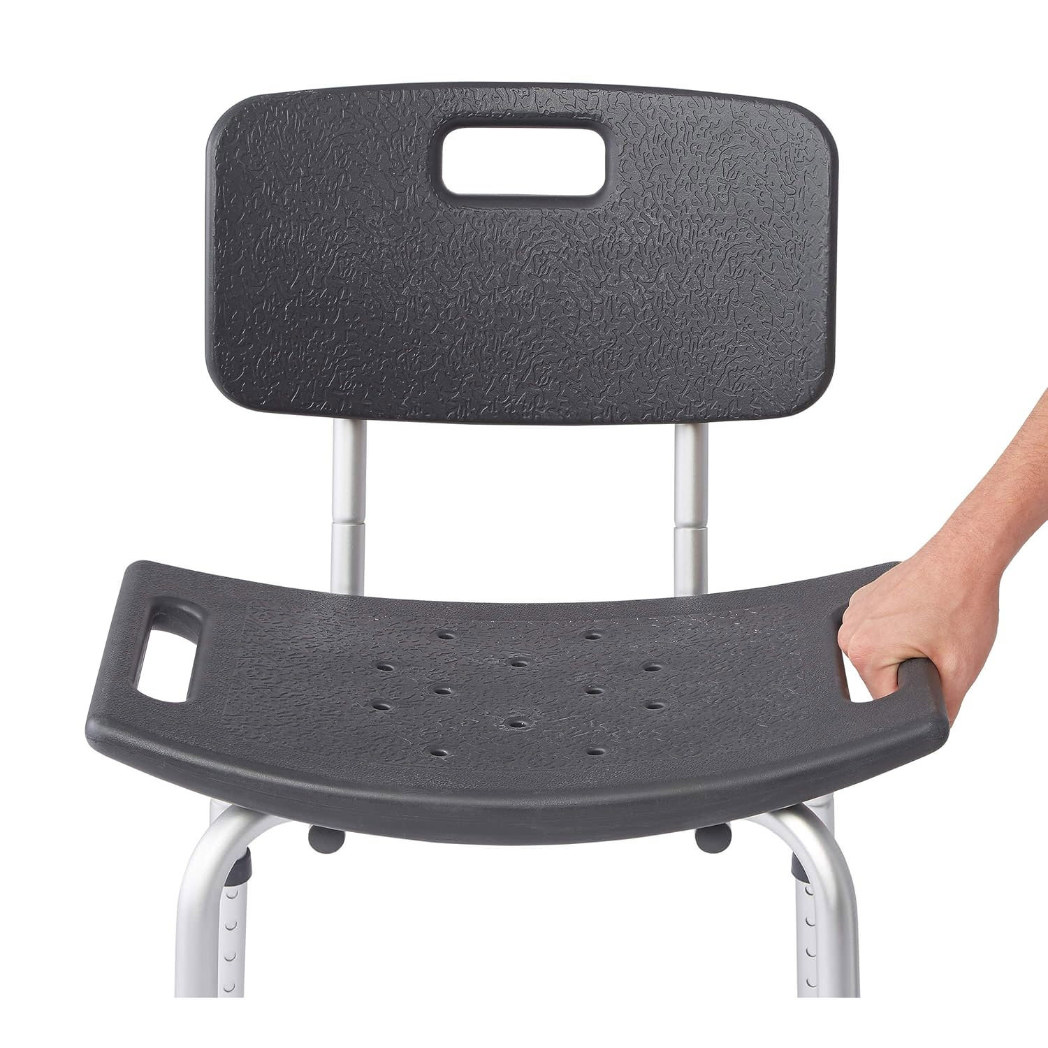 Medline Knockdown Shower Chairs With Backs, Microban Treated thumbnail 3