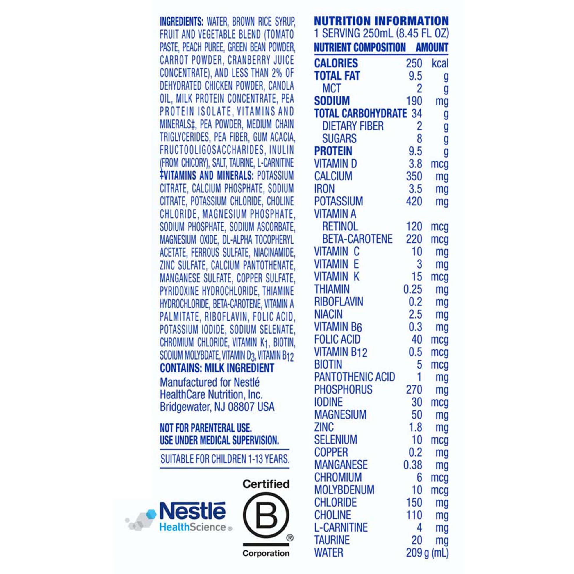 Compleat Pediatric Original 1.0 Milk-Protein Based Tube-Feeding Formula thumbnail 4