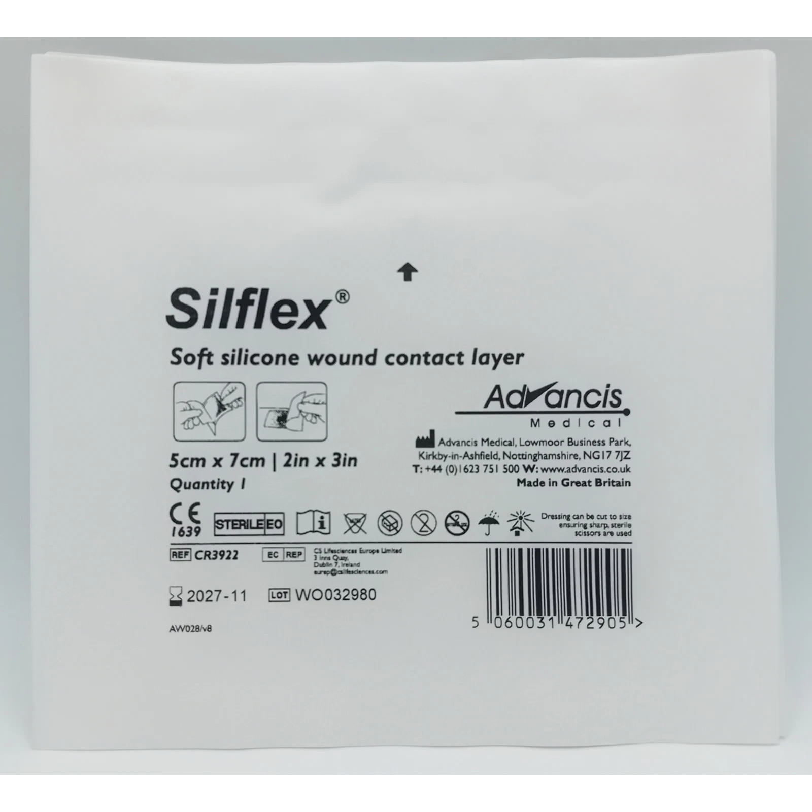 Silflex Soft Silicone Contact Layer Dressing thumbnail 2