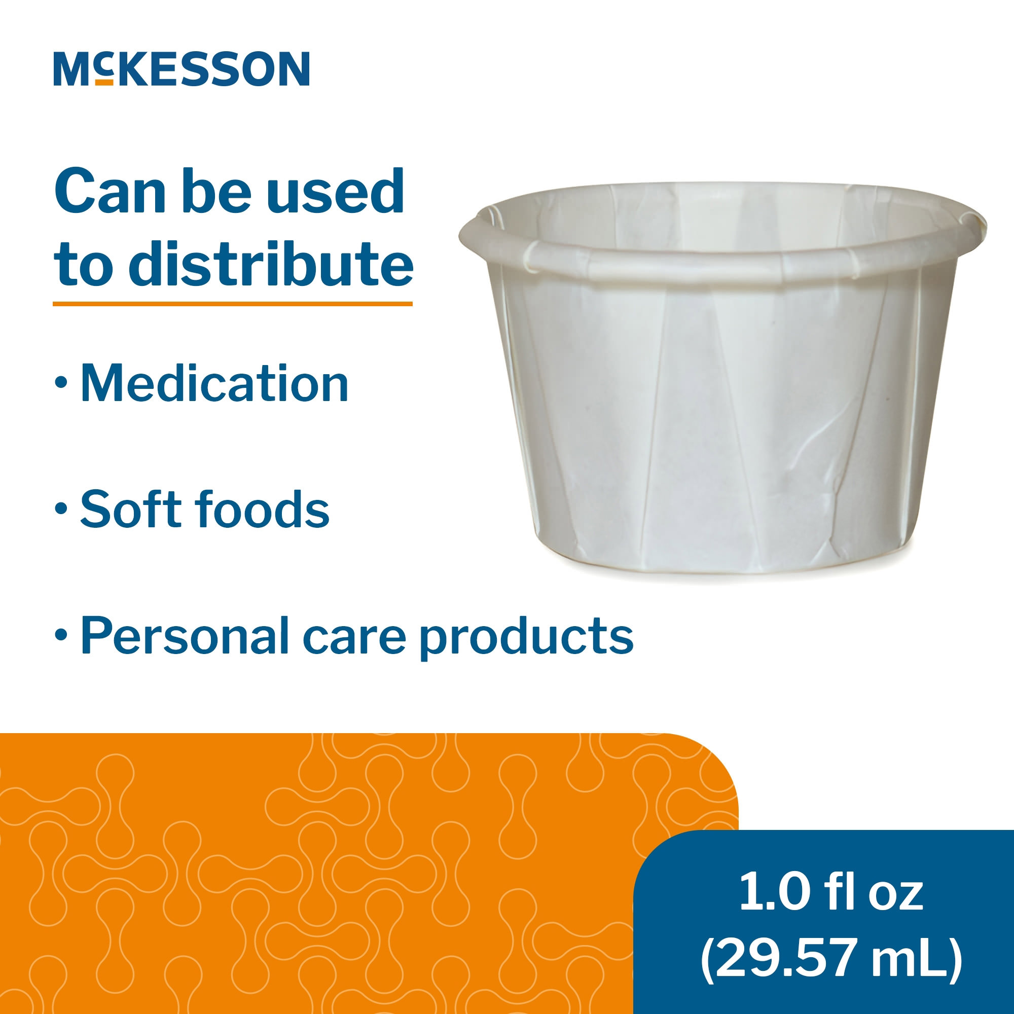McKesson Souffle White Paper Disposable Cup thumbnail 3