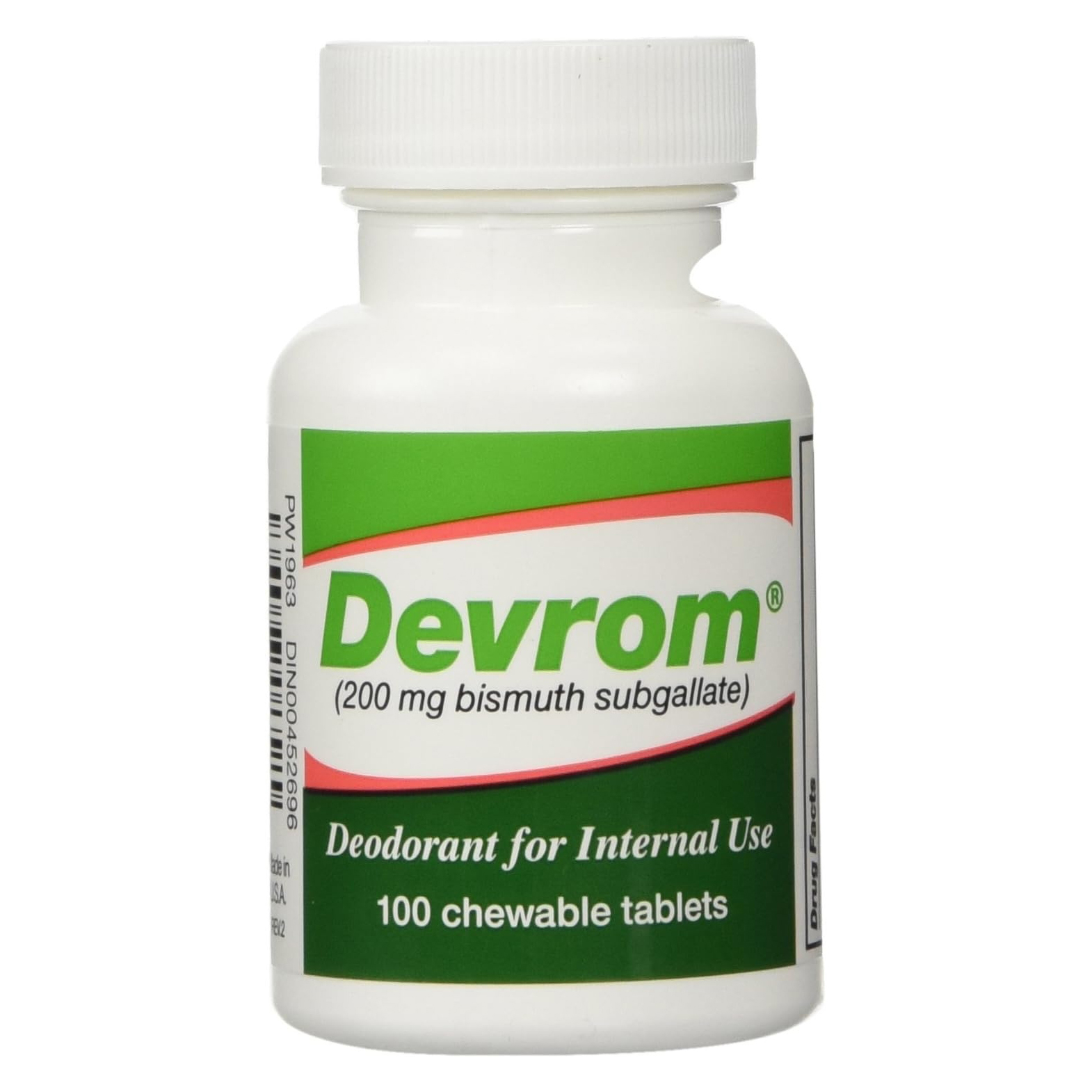 Devrom Chewable Tablets: Internal Deodorant for Gas & Stool Odor