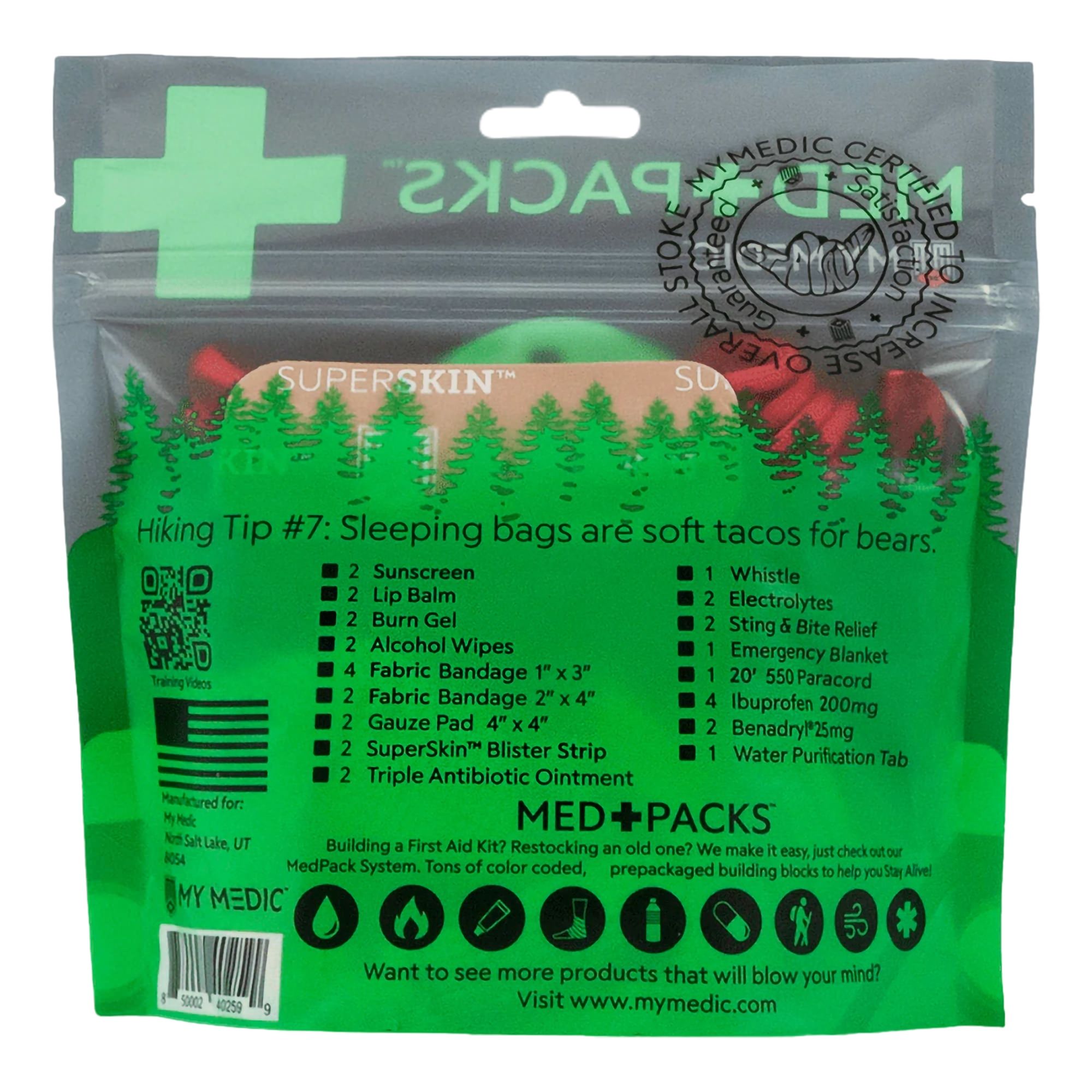 My Medic MED PACKS Hiker Medic First Aid Kit 2.8 X 6 X 5.8 Inch thumbnail 3
