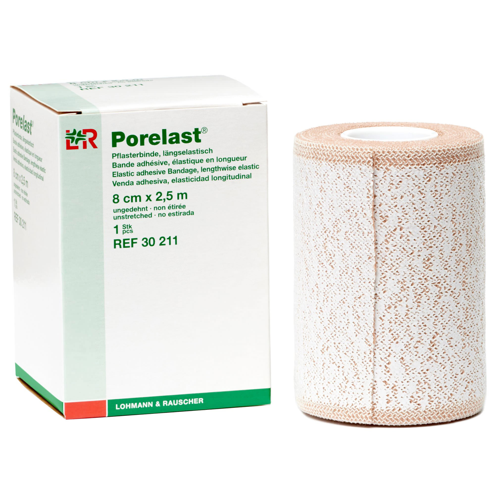 Porelast Short Stretch Adhesive Bandage thumbnail 2