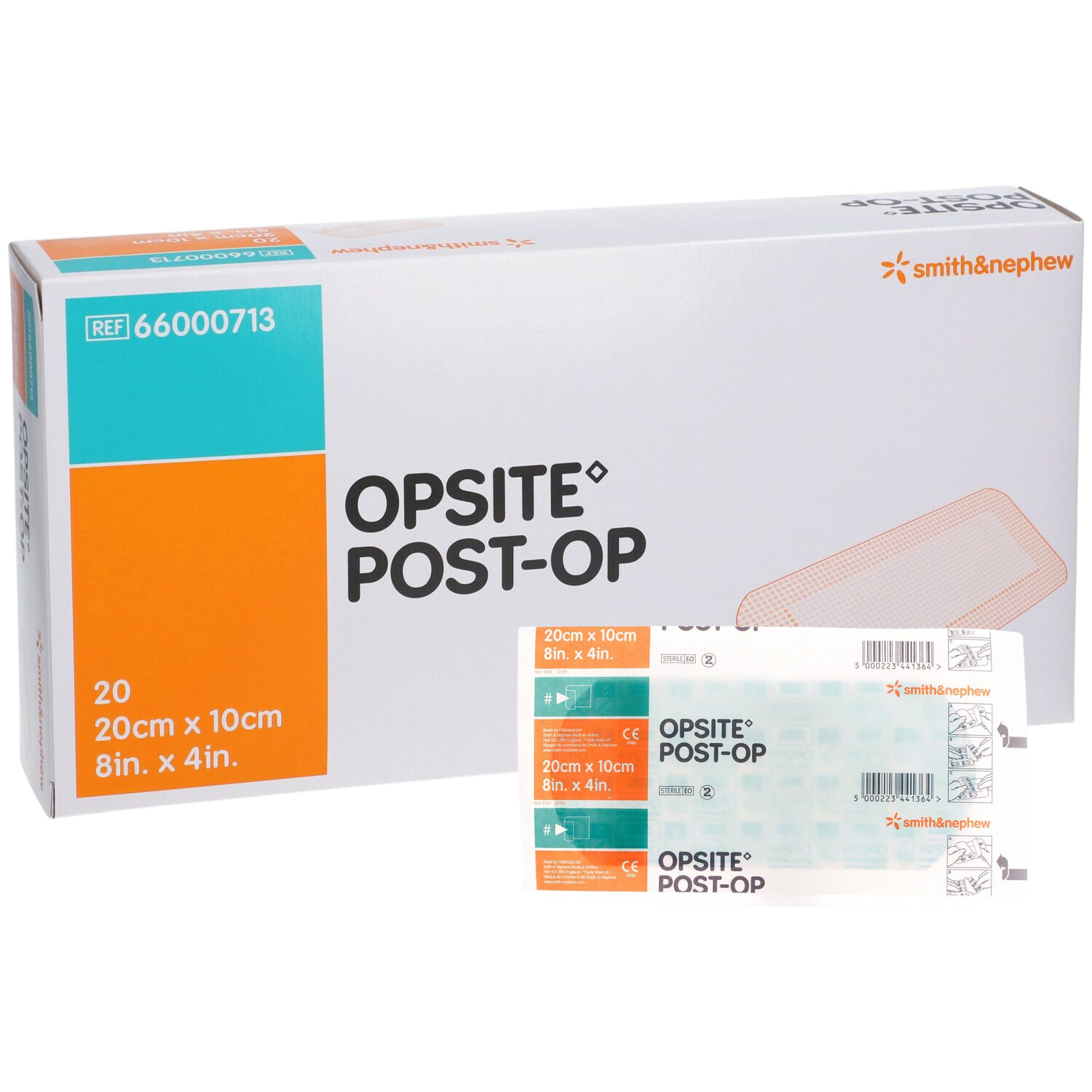 Opsite Post-Op Waterproof Dressing 3-3/8 x 6-1/8 Inch